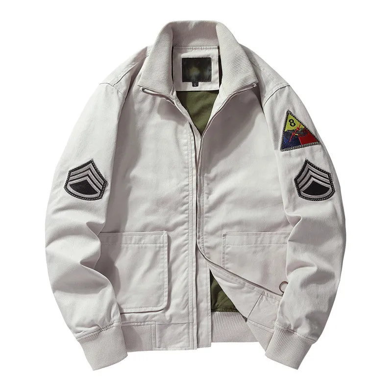 GÖTZ - BOMBERJACKE MIT MILITÄRISCHEN AUFNÄHERN - Image 5