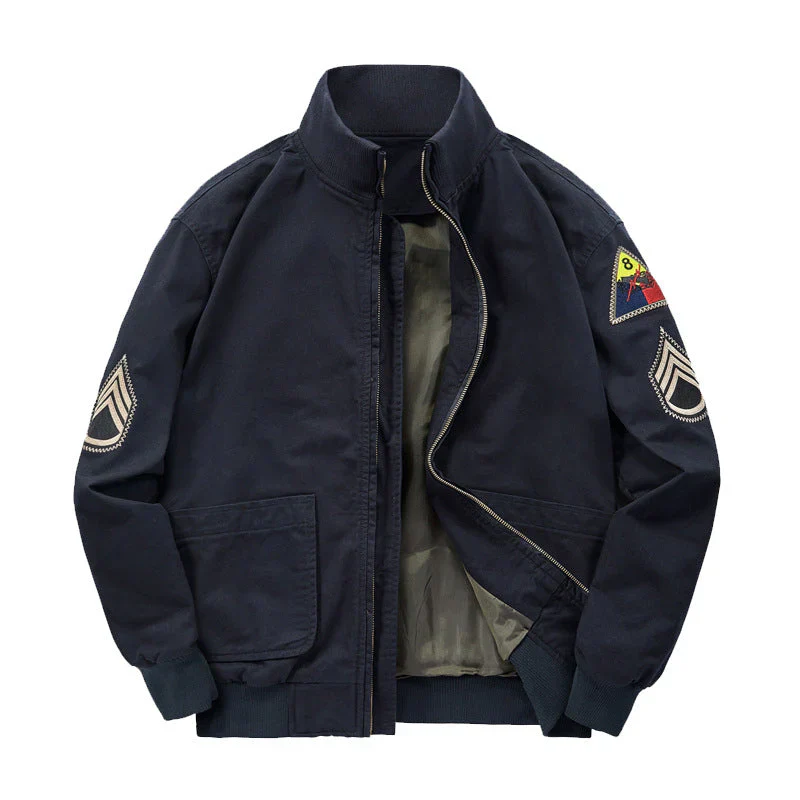 GÖTZ - BOMBERJACKE MIT MILITÄRISCHEN AUFNÄHERN - Image 7