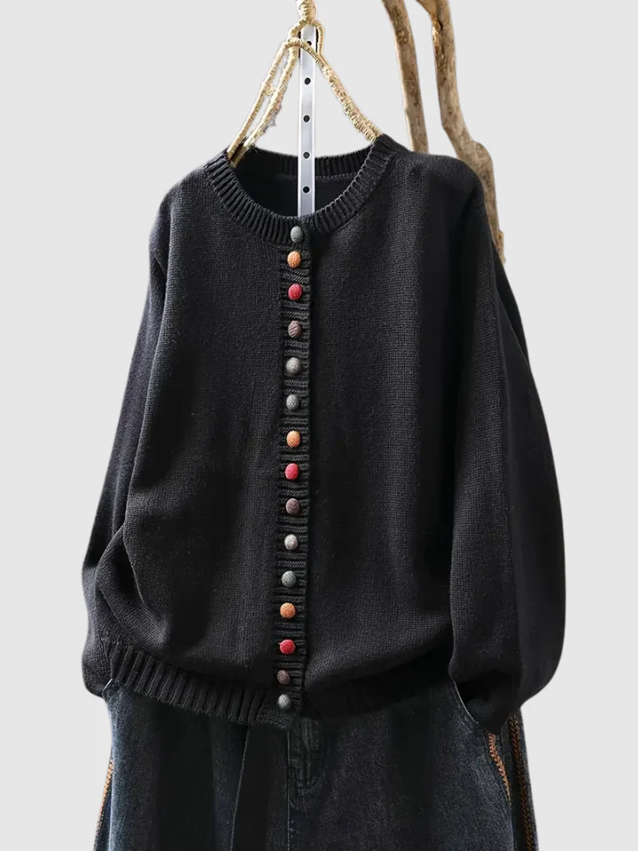 Grace | Gestrickter Knopf-Cardigan - Image 6
