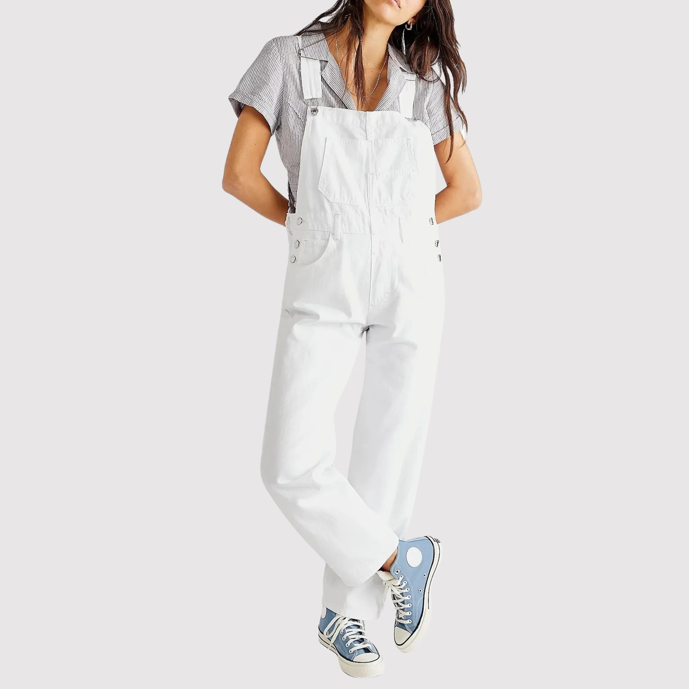 Gracie - Trendiger Denim-Overall für FrauenDunkelrosa