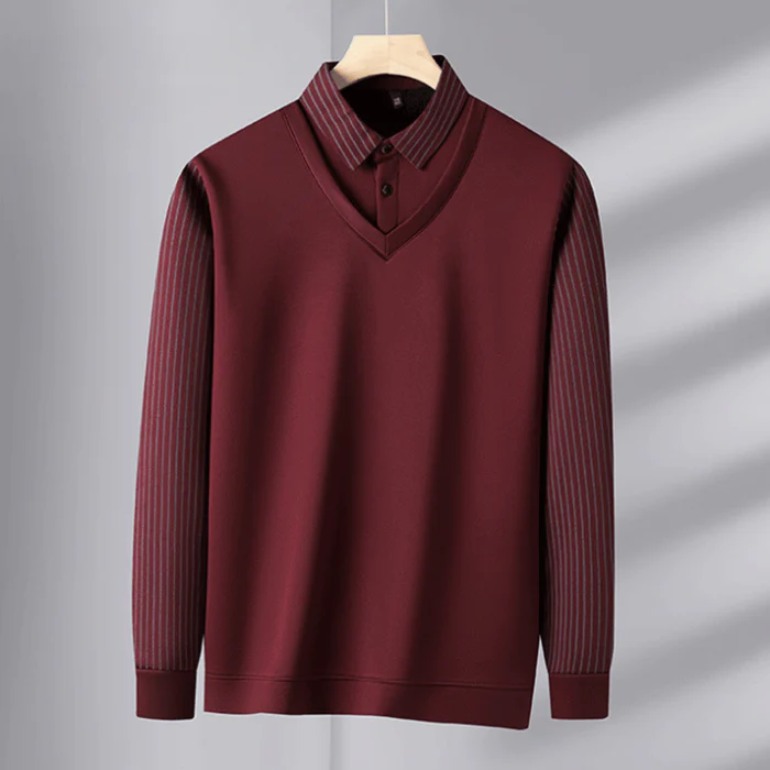 GREGOR - PULLOVER MIT HEMDKRAGEN - Image 14
