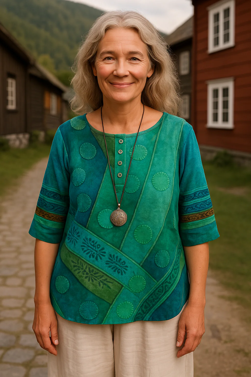 Greta™ | Bequeme und farbenfrohe Bluse mit halblangen Ärmeln - Image 3