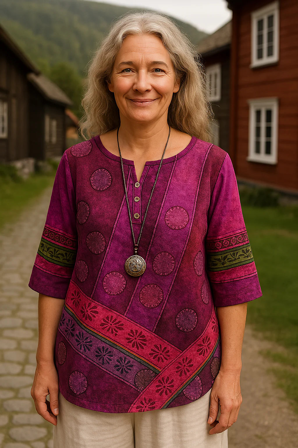 Greta™ | Bequeme und farbenfrohe Bluse mit halblangen Ärmeln - Image 4