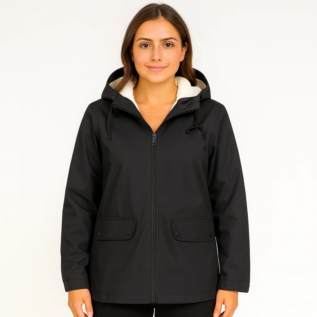 Greta | Damen Übergangsjacke mit Reißverschluss, Kapuze und Taschen - Image 7
