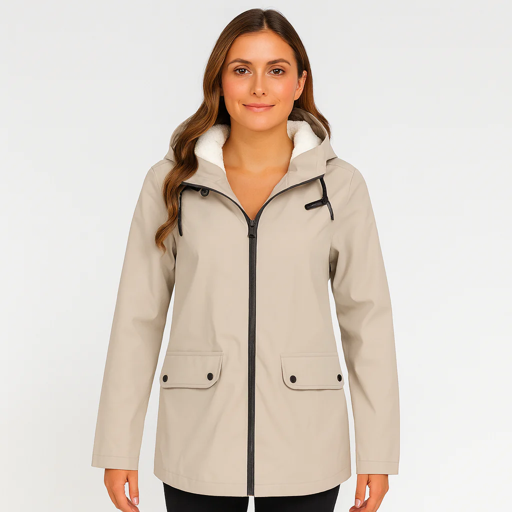 Greta | Damen Übergangsjacke mit Reißverschluss, Kapuze und Taschen - Image 9