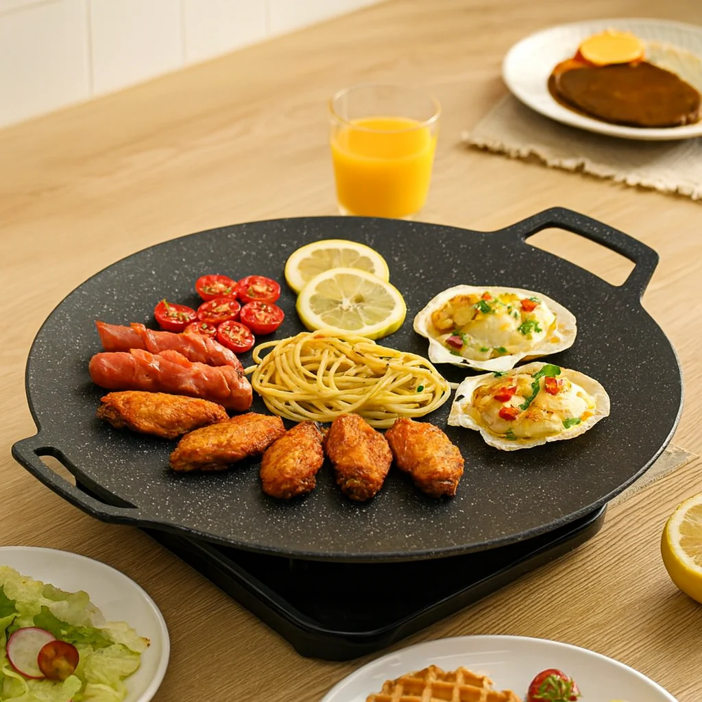 Grilvara | Runde Grillpfanne aus Eisen mit Antihaftbeschichtung - Image 3
