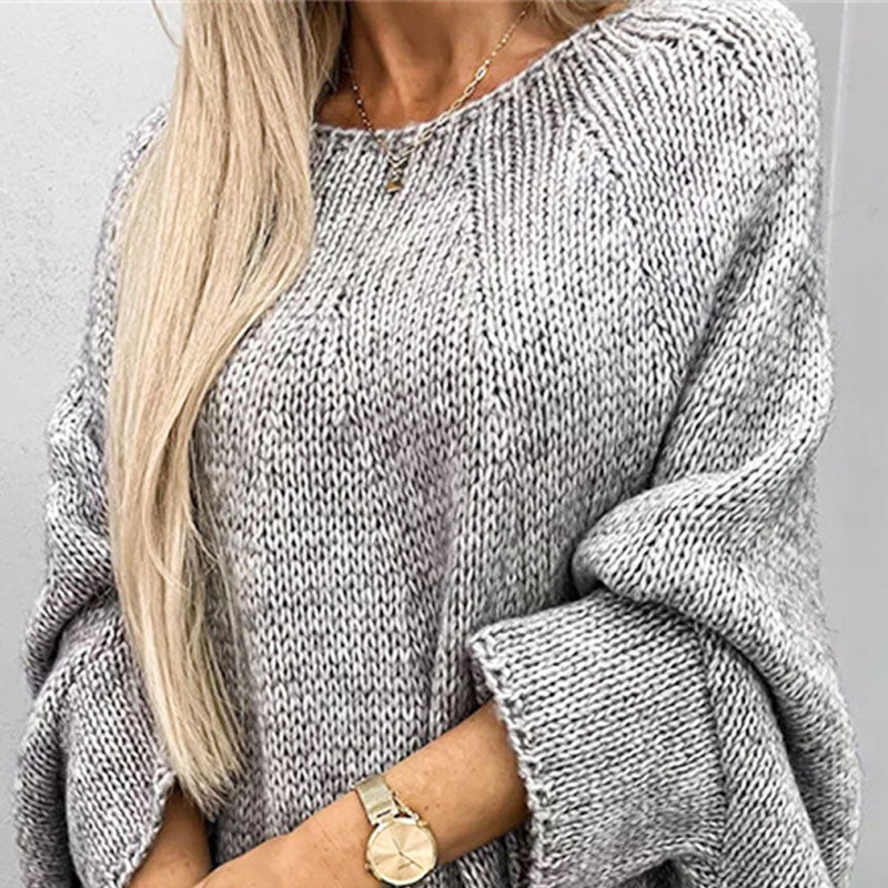 Grobstrickpullover Damen | Langer Ärmel Mit Bootsausschnitt - Image 4