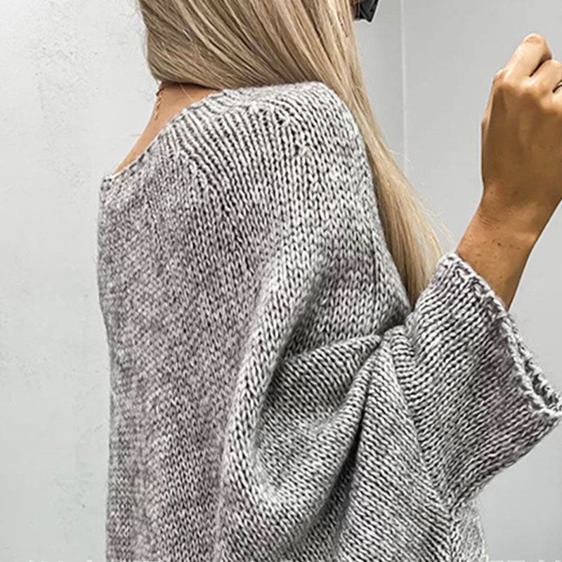 Grobstrickpullover Damen | Langer Ärmel Mit Bootsausschnitt - Image 5
