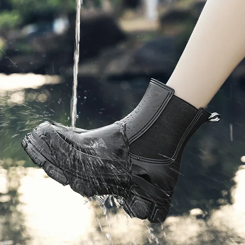 Gummistiefel Damen | Knöchelhöhe Mit Elastikseitenteilen - Image 2