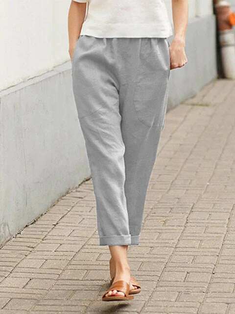 HAILEY - Unifarbene gerade Hose - Image 5
