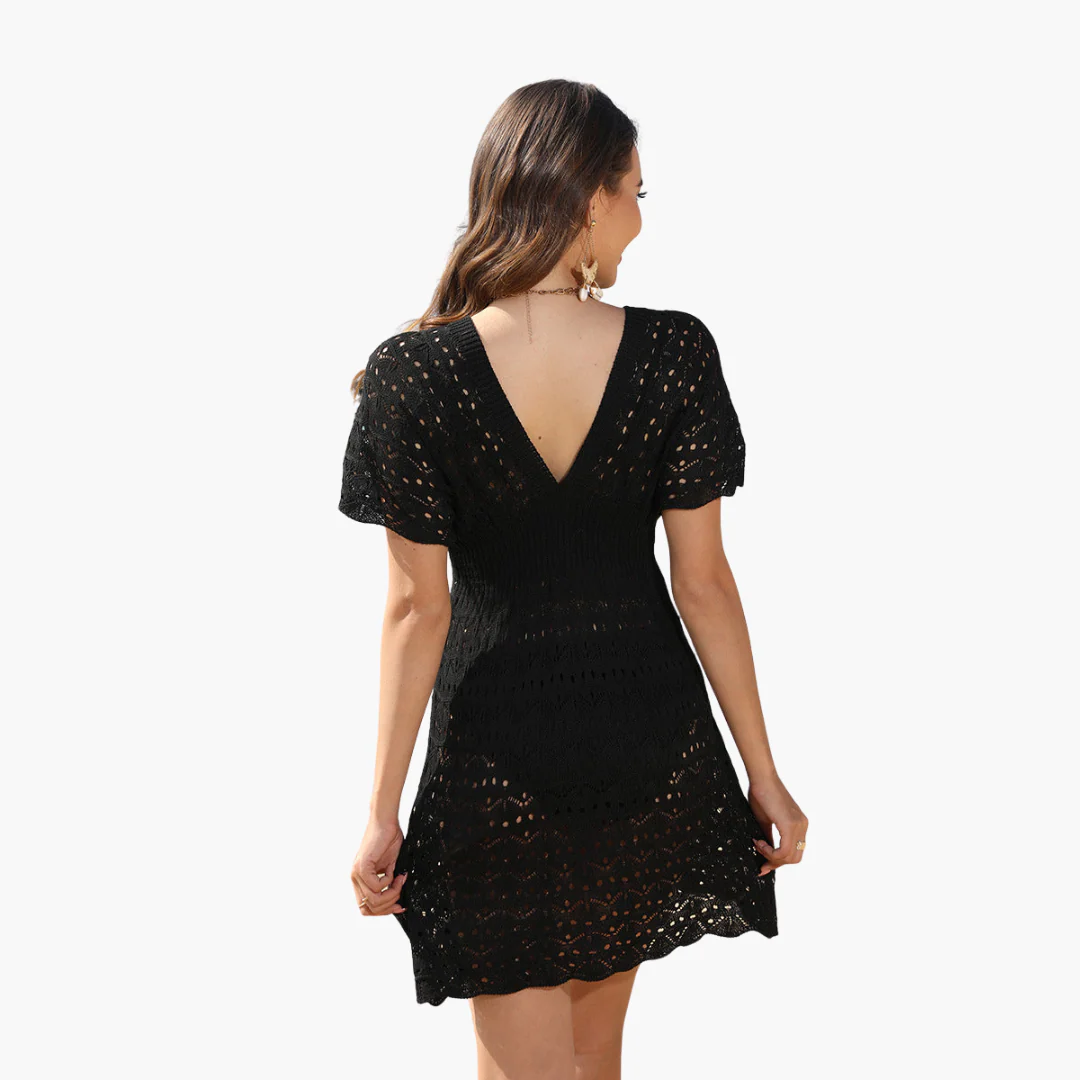 Häkel-Strandkleid - Damen Bikini Cover-Up im Boho-Stil - Image 2