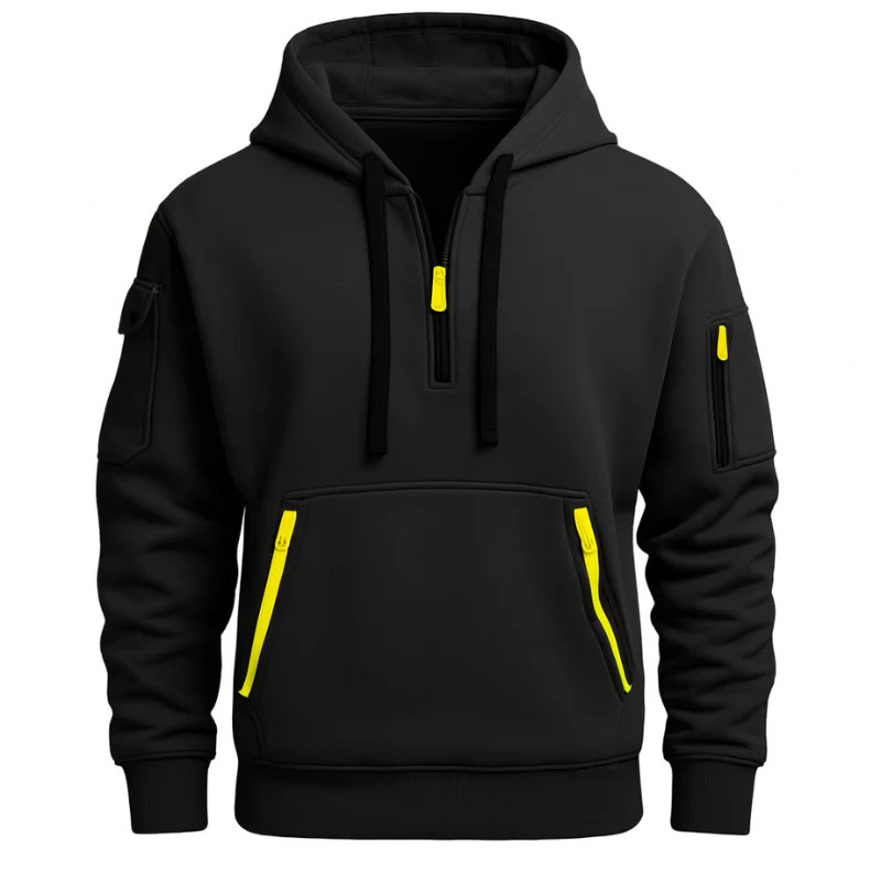 Halfzip Hoodie für Herren – entspannter und stylischer Freizeitpullover - Image 3