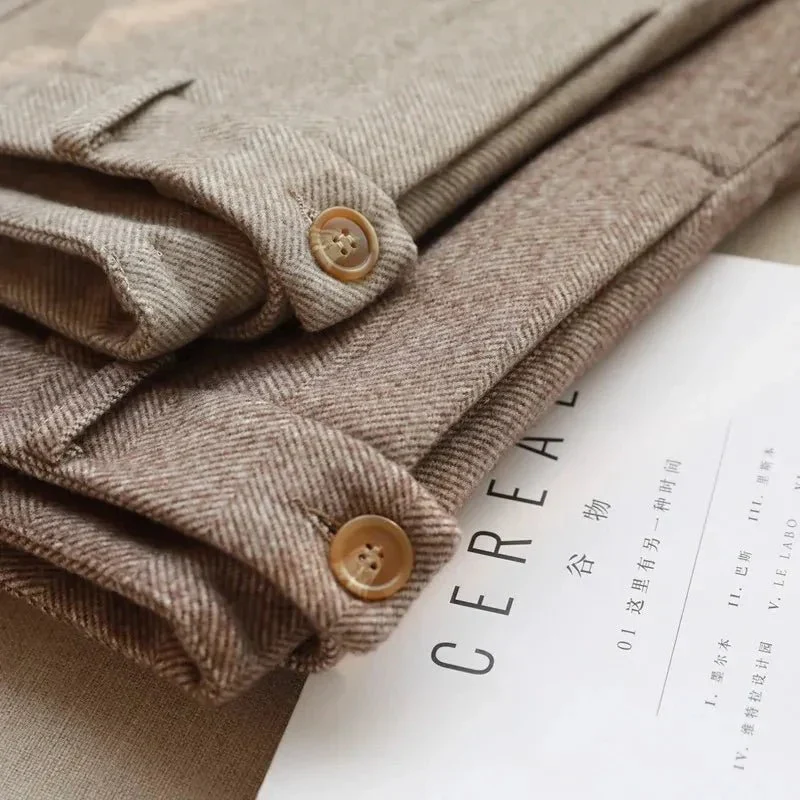 Halley Tweed-Hose mit Hoher Taille