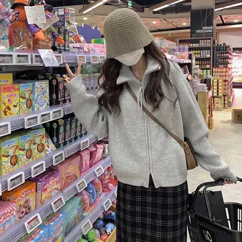 Halsey Strickjacke mit Reißverschluss - Image 2