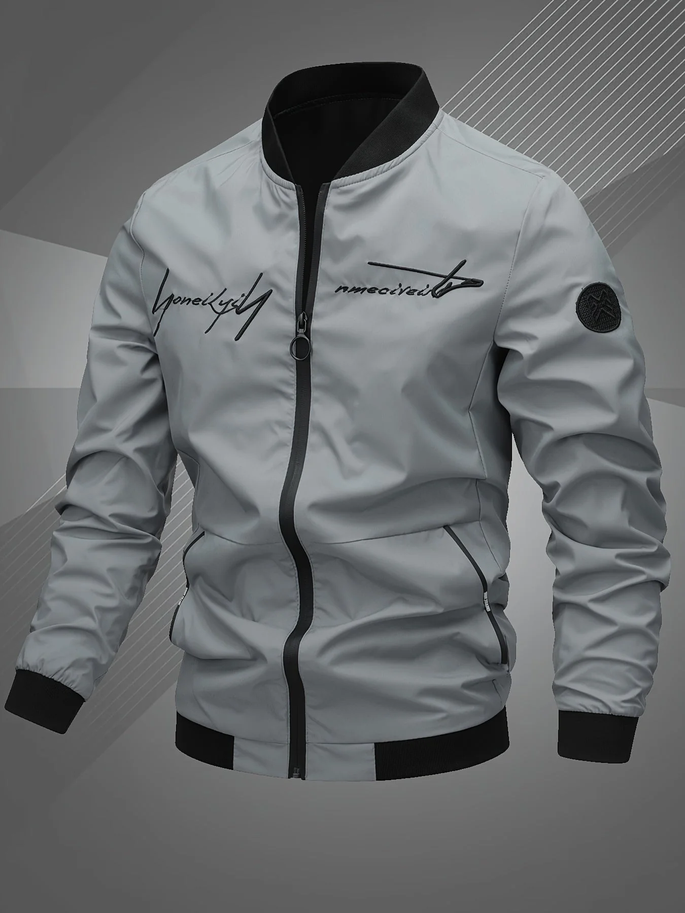 Hammond – Lässige Bomberjacke Mit Langen Ärmeln - Image 3