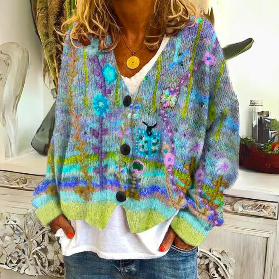 Hanna Modische Strickjacke für kalte Jahreszeiten