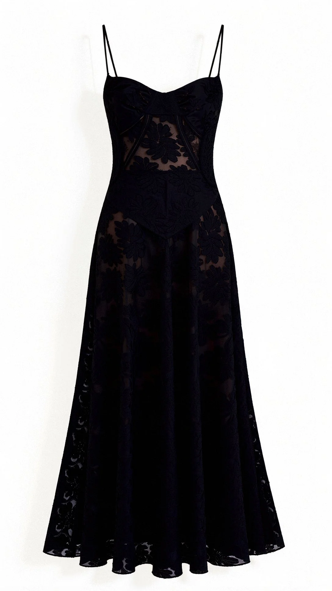 Hannah Floral Transparentes Maxikleid - Image 9