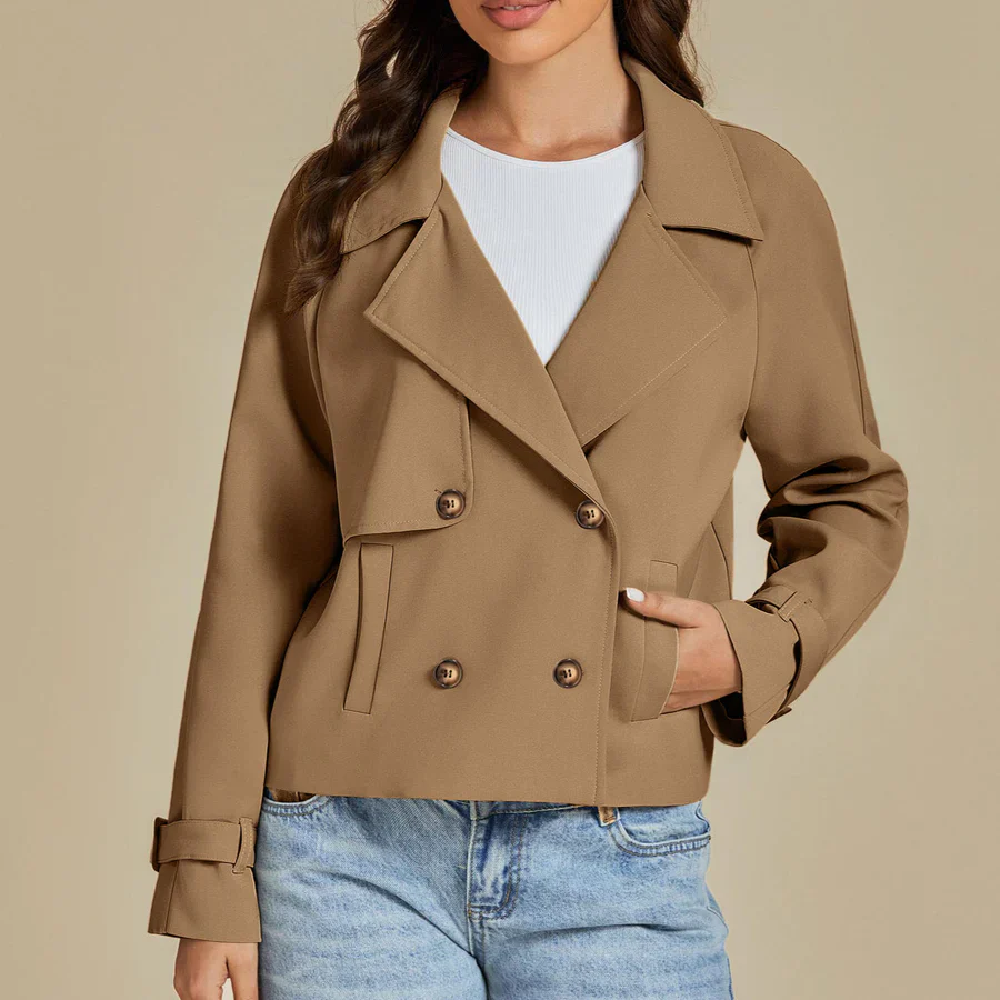 HANNELORE - KURZE TRENCH JACKE - Image 6