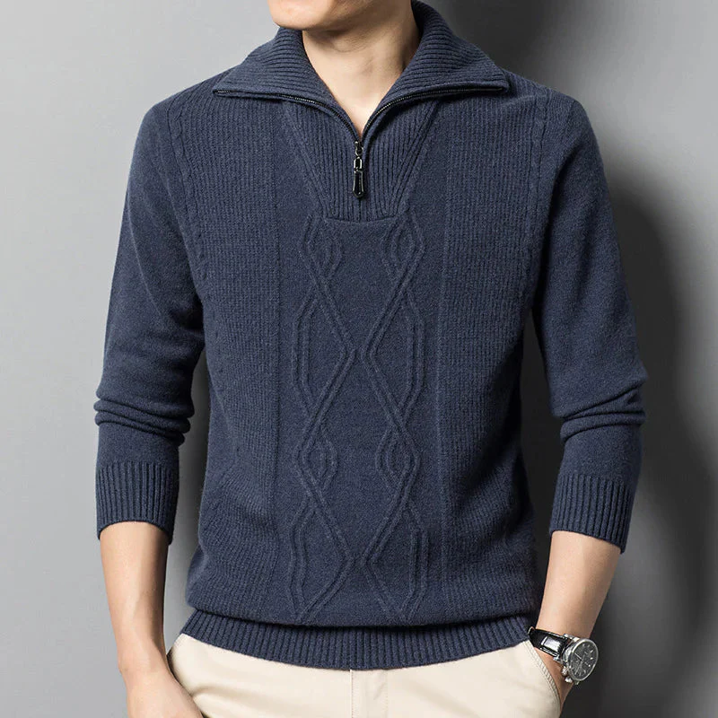 HANS - STRICKPULLOVER AUS WOLLE MIT REISSVERSCHLUSS - Image 11