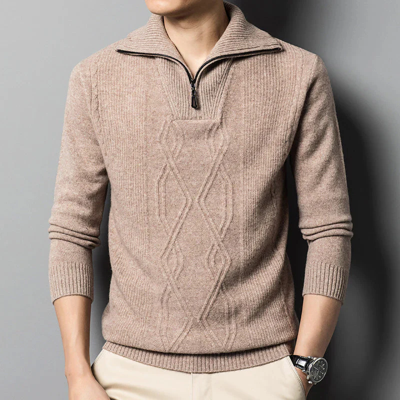 HANS - STRICKPULLOVER AUS WOLLE MIT REISSVERSCHLUSS - Image 12