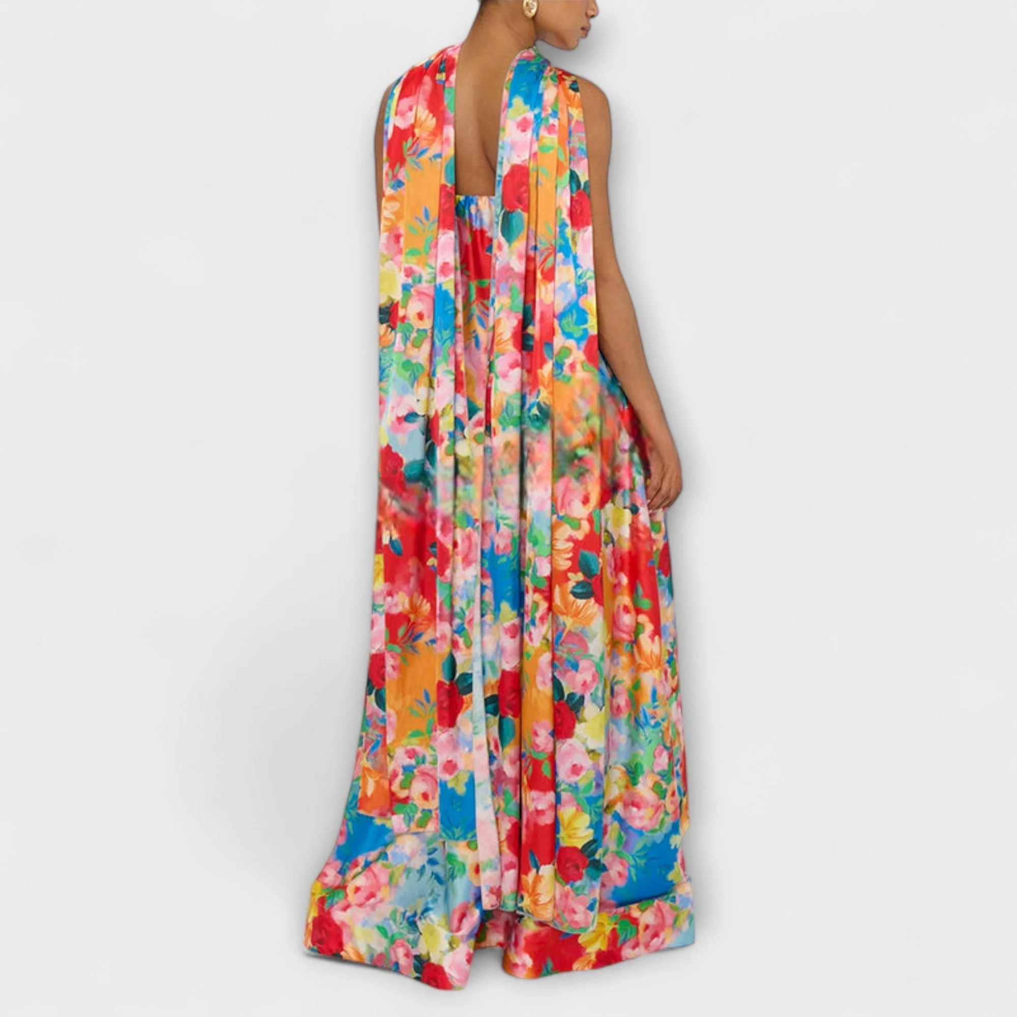 Harlow Off-Shoulder Floral Maxi Dress - Image 4