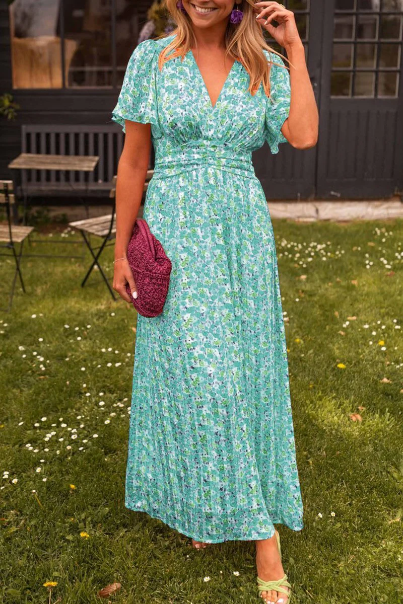 Harlow - Süßes geblümtes Kleid mit V-Ausschnitt - Image 6