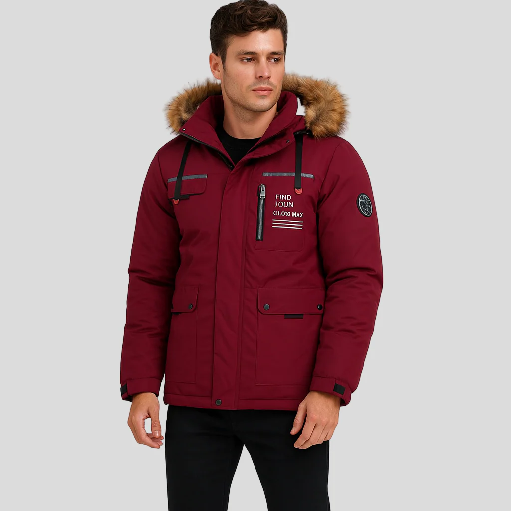 Harrison | Wasserdichte Steppjacke mit Kunstfellkapuze