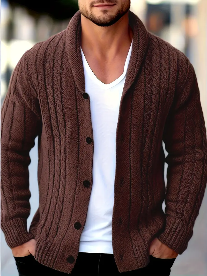 Hatem - Lässiger Strickcardigan Mit Langen Ärmeln - Image 10