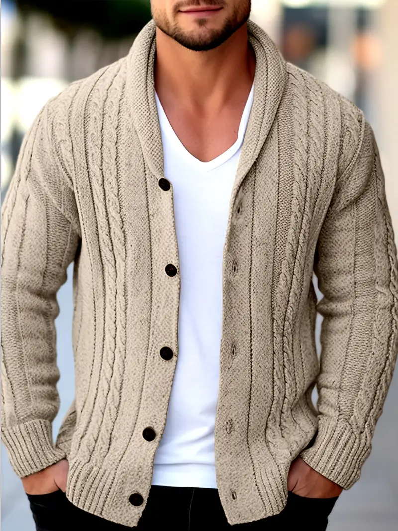 Hatem - Lässiger Strickcardigan Mit Langen Ärmeln - Image 7