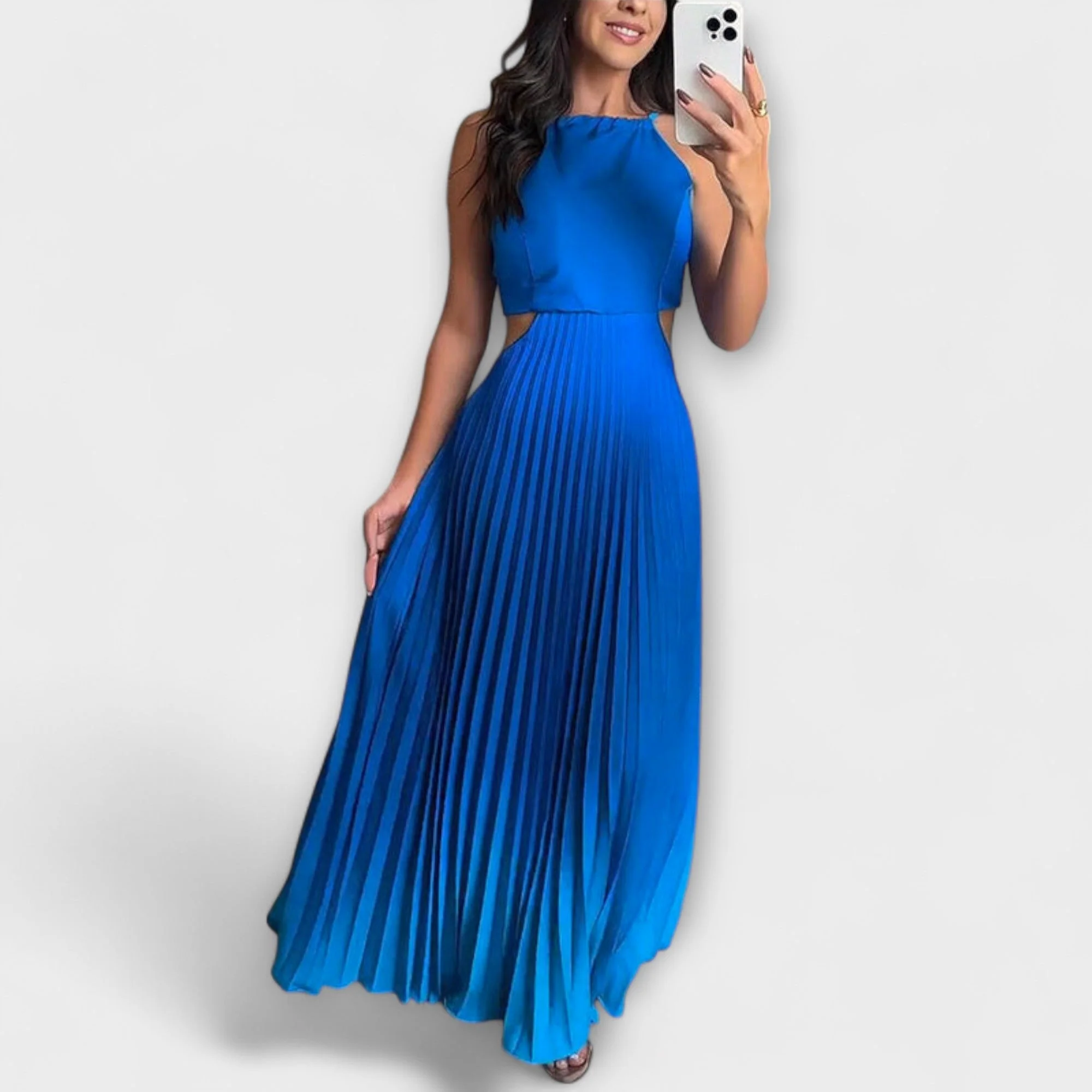 Haven - Stylish Backless Tie-Dye Maxi Dress - Image 2