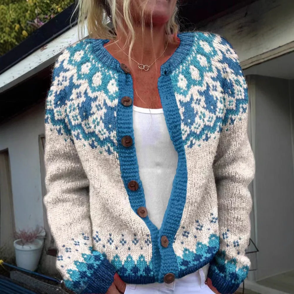 Helen | Vintage Isländische Strickjacke