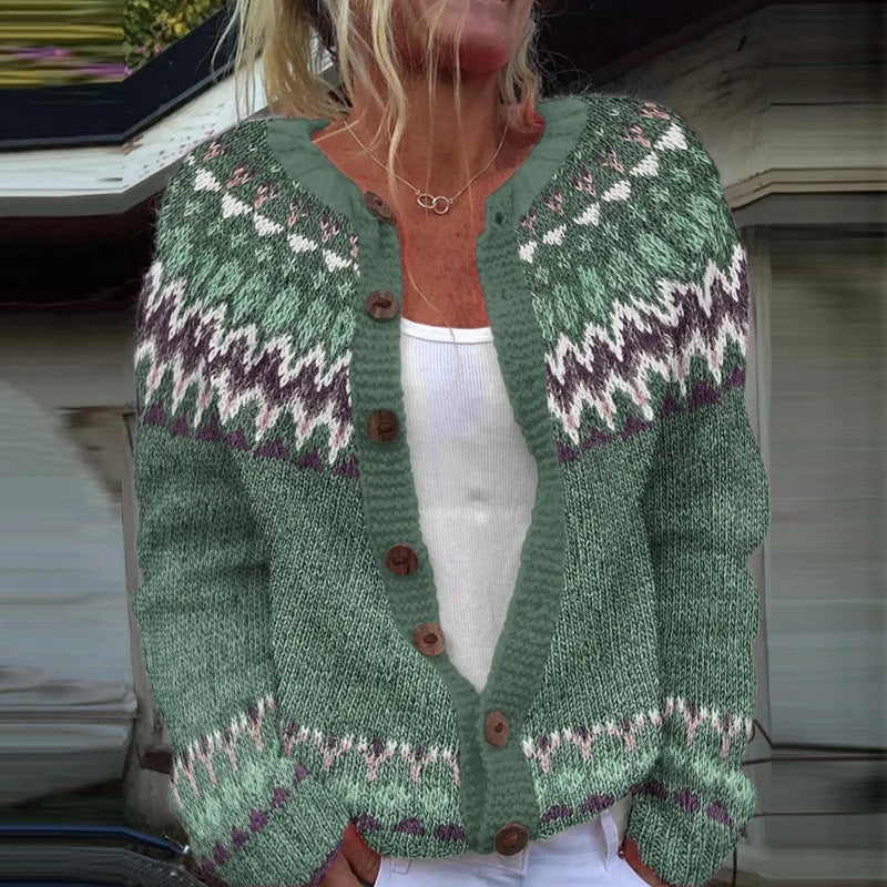 Helena | Vintage Isländische Strickjacke