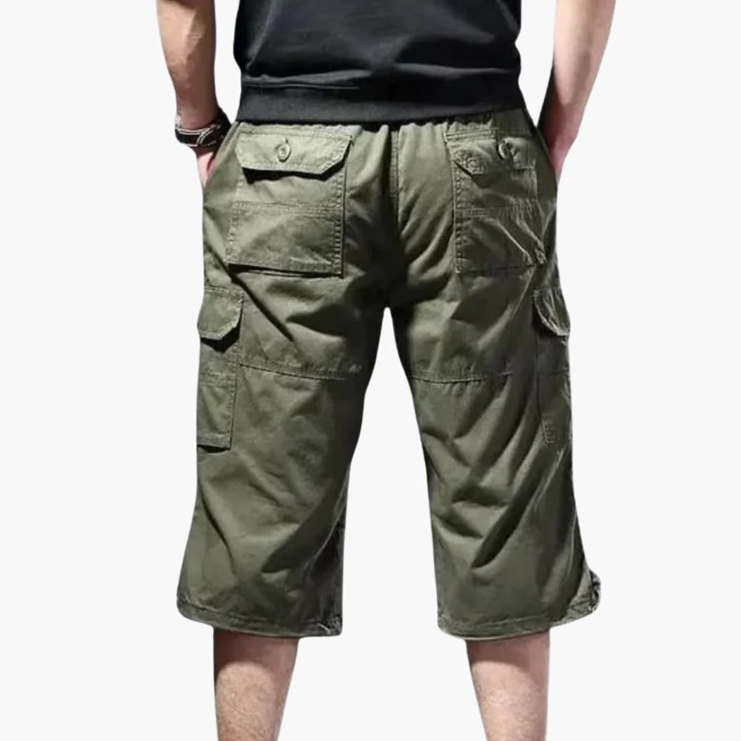 Herren 3/4 Hose mit Taschen aus leichtem Stoff für Sommer - Image 2