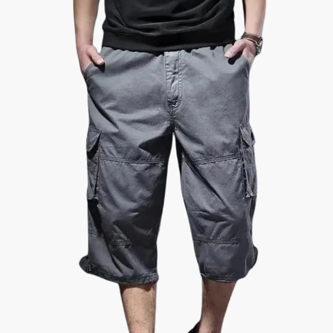 Herren 3/4 Hose mit Taschen aus leichtem Stoff für Sommer - Image 4