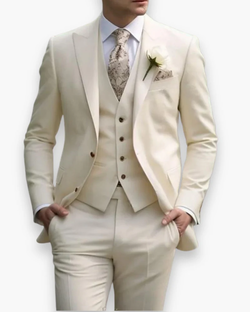 Herren Anzug 3-teilig Slim Fit | Klassisch & Elegant für Hochzeitsgäste - Image 12