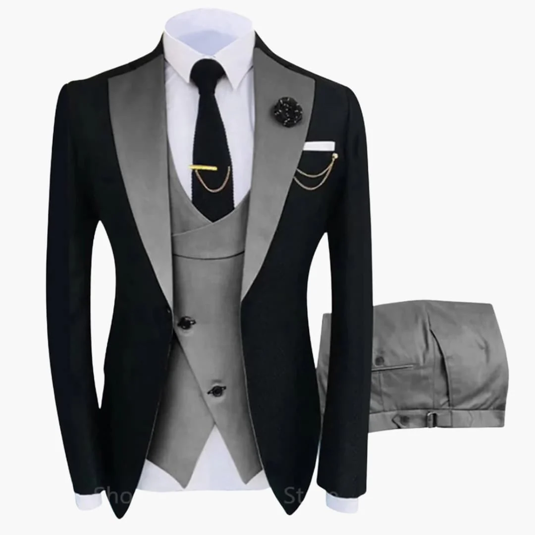 Herren Anzug mit Weste und langärmligem Sakko - Image 6