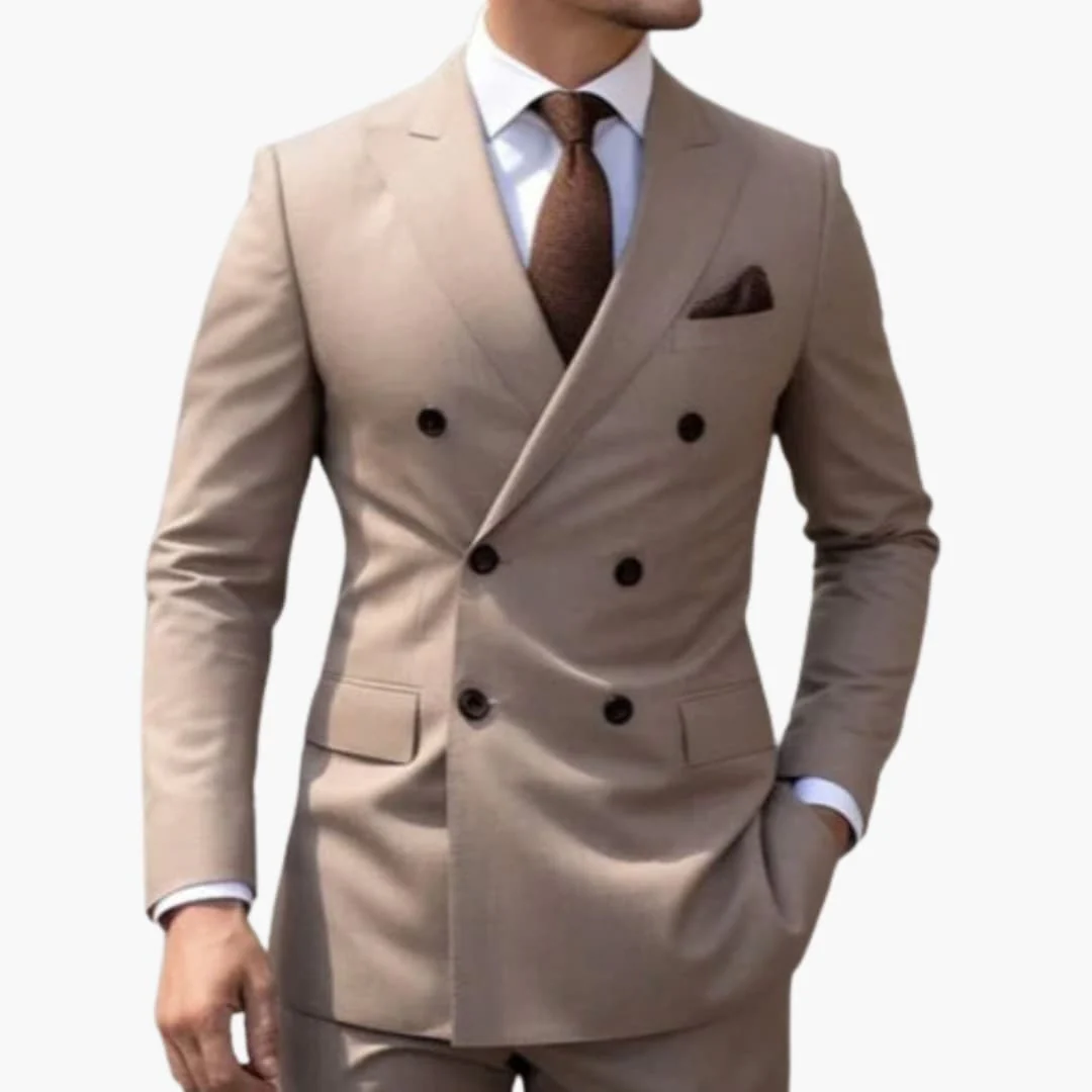 Herren Anzug zweiteilig mit Doppelreiher und Slim Fit Hose - Image 6