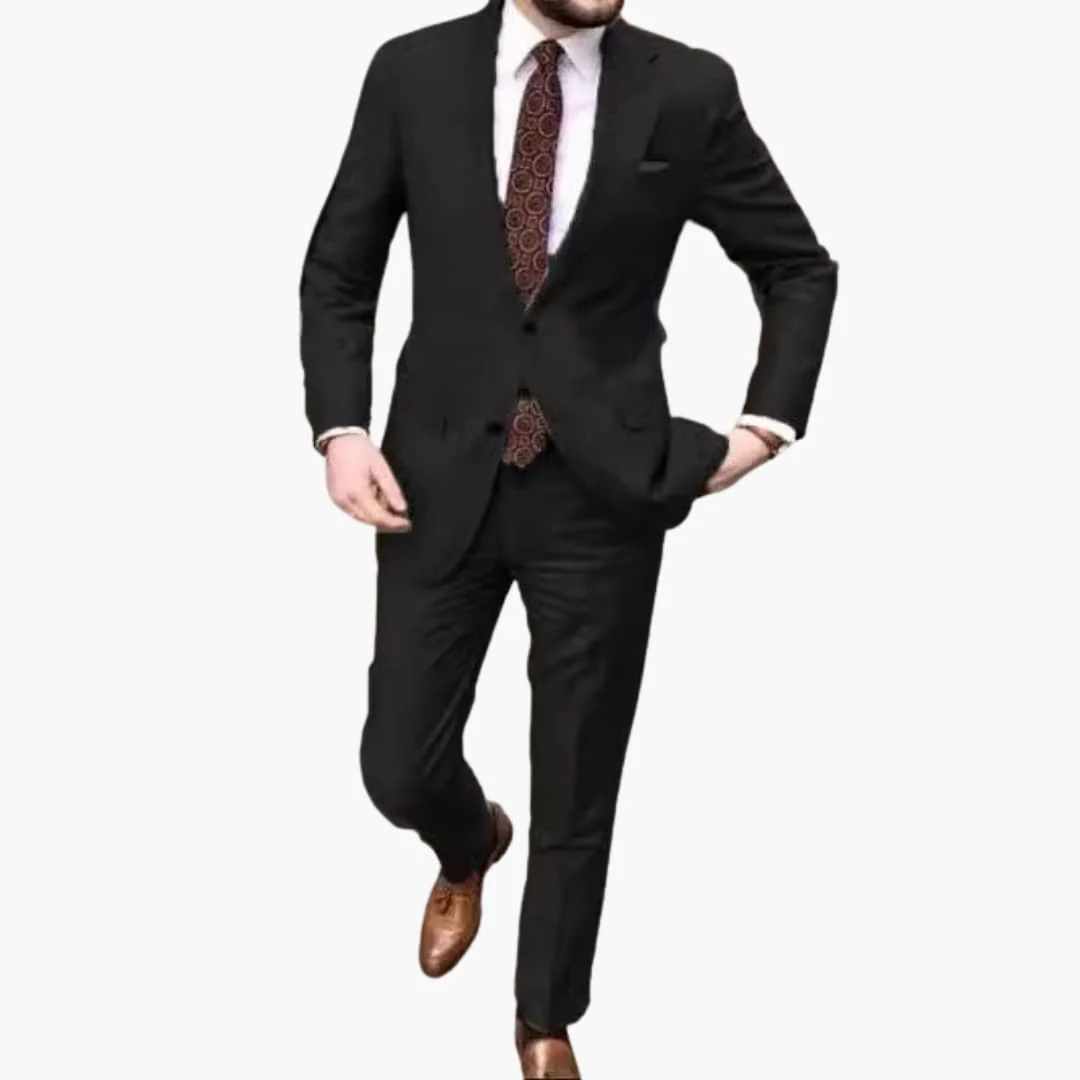 Herren Anzug zweiteilig mit Reverskragen und Slim Fit Hose - Image 2