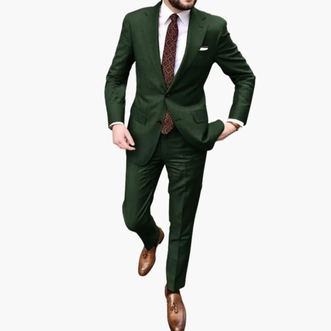 Herren Anzug zweiteilig mit Reverskragen und Slim Fit Hose - Image 7