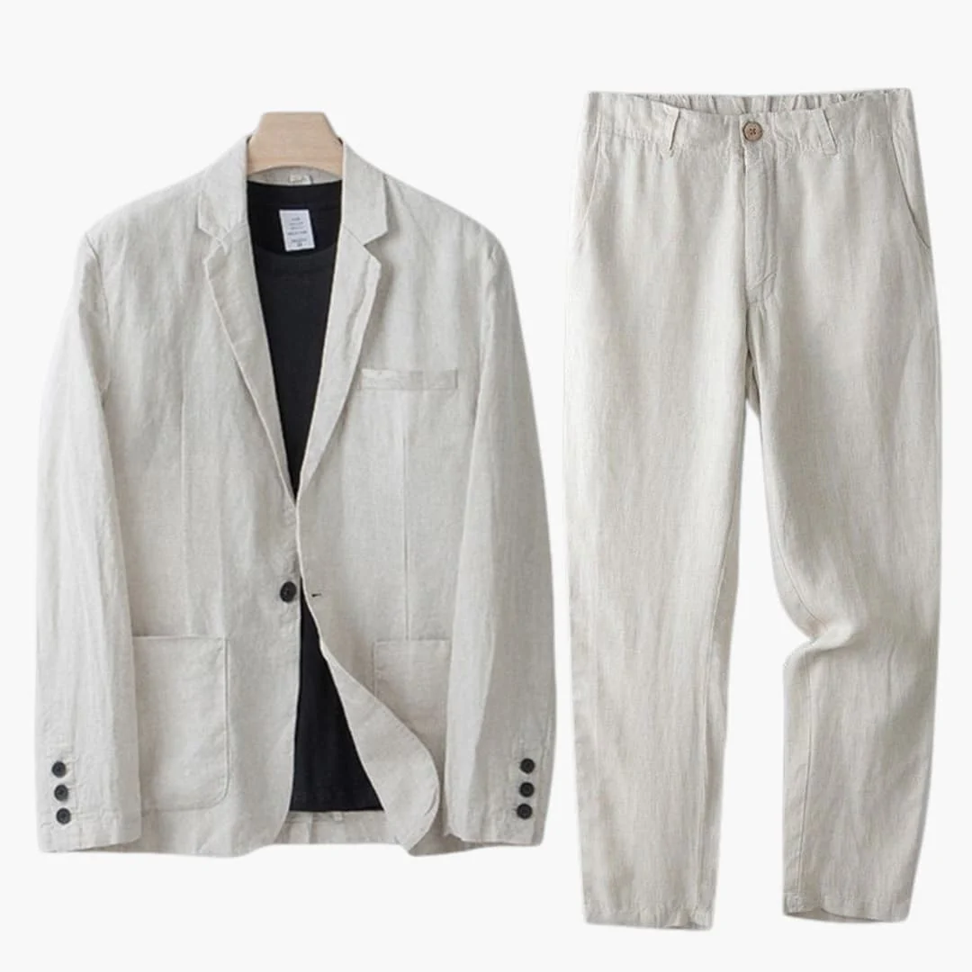 Herren Anzugset mit Blazer und Hose für Frühling Sommer