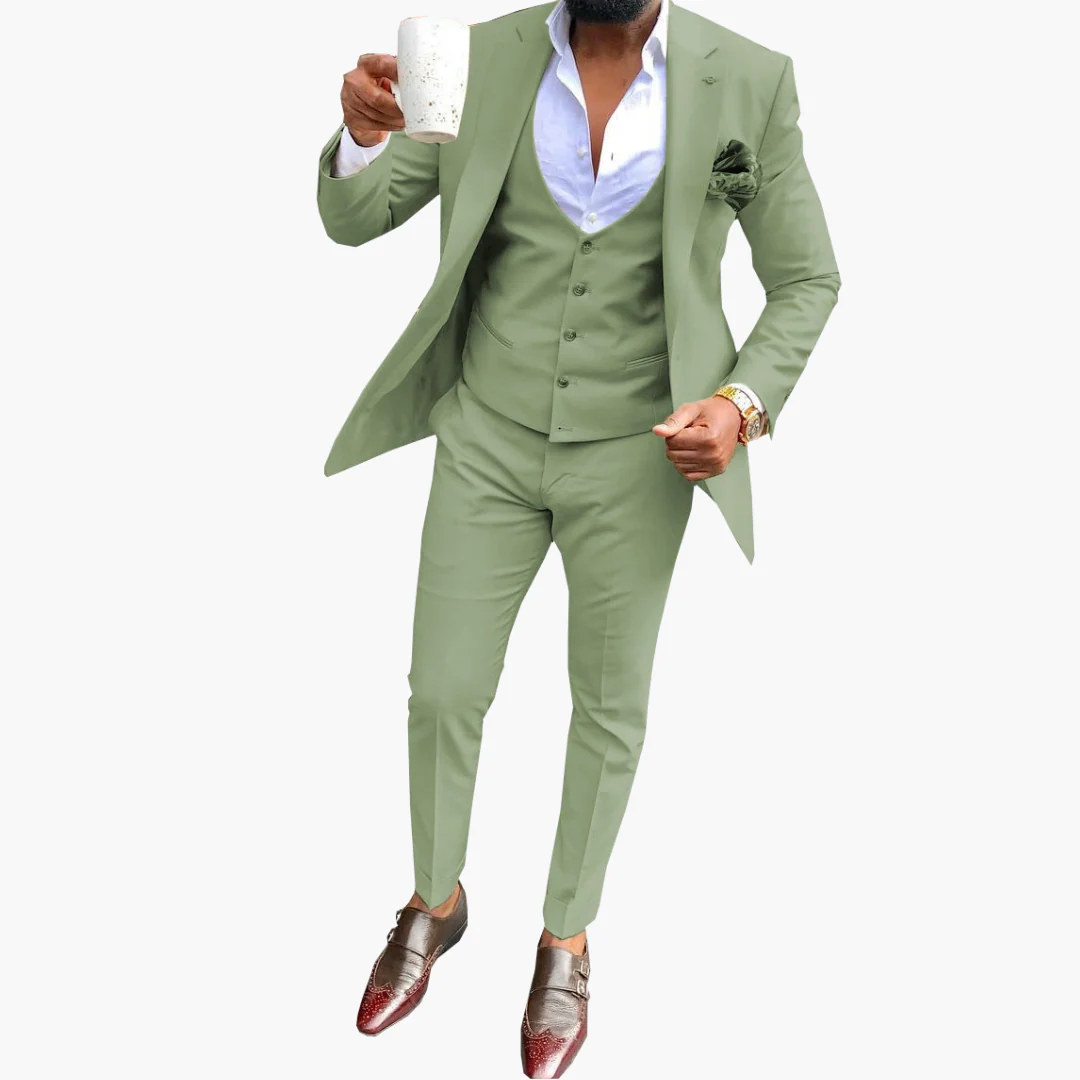Herren Anzugset mit Weste und atmungsaktivem Blazer - Image 10