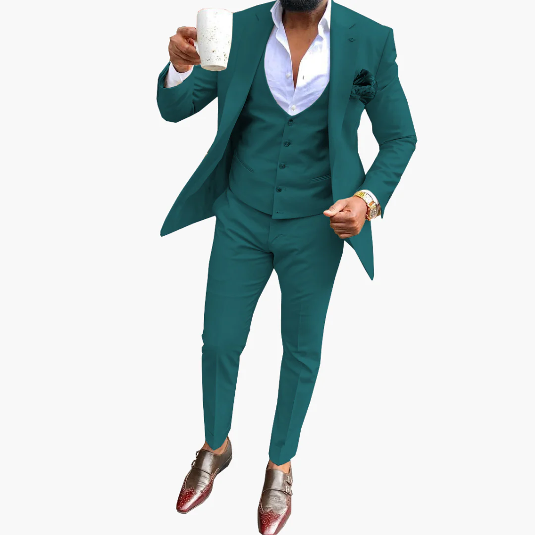 Herren Anzugset mit Weste und atmungsaktivem Blazer - Image 3