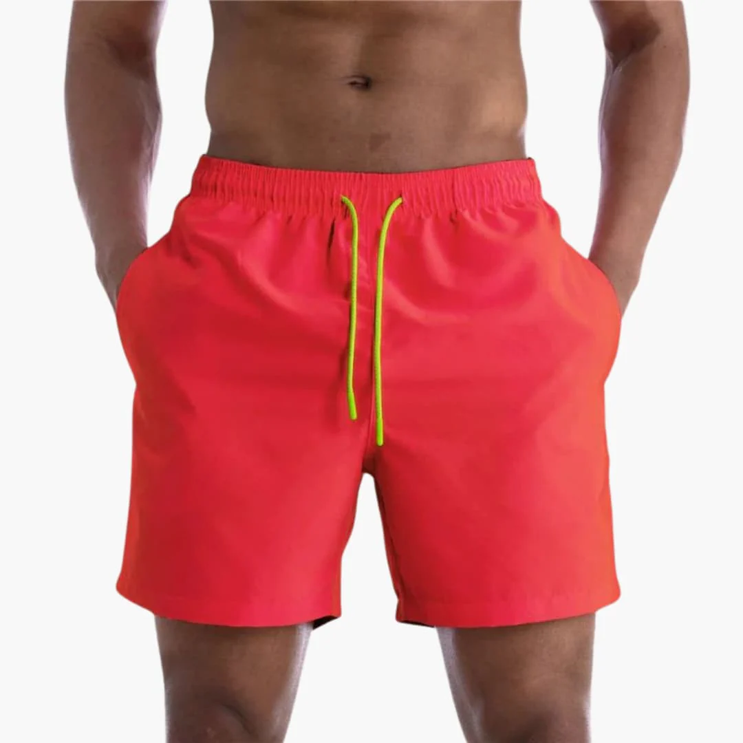 Herren Badeshorts mit Kordelzug und Seitentaschen - Image 4