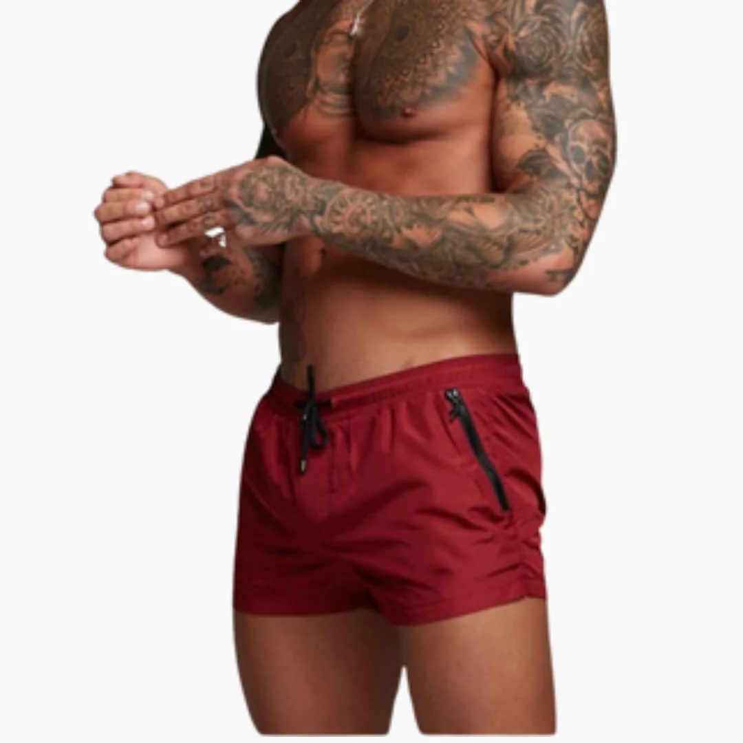 Herren Badeshorts mit Kordelzug und Seitentaschen mit Reißverschluss - Image 7