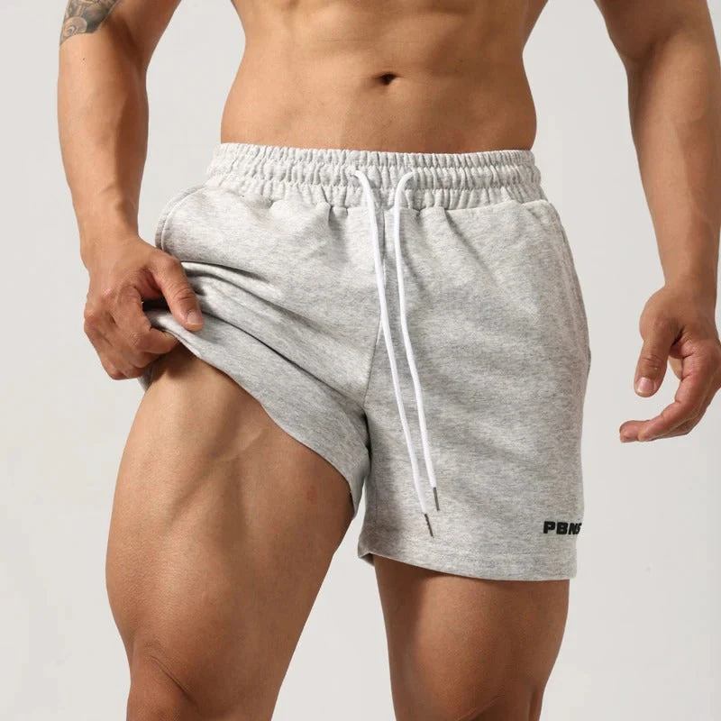 Herren Baumwolle Stretch Fitness Gym Shorts - Image 3