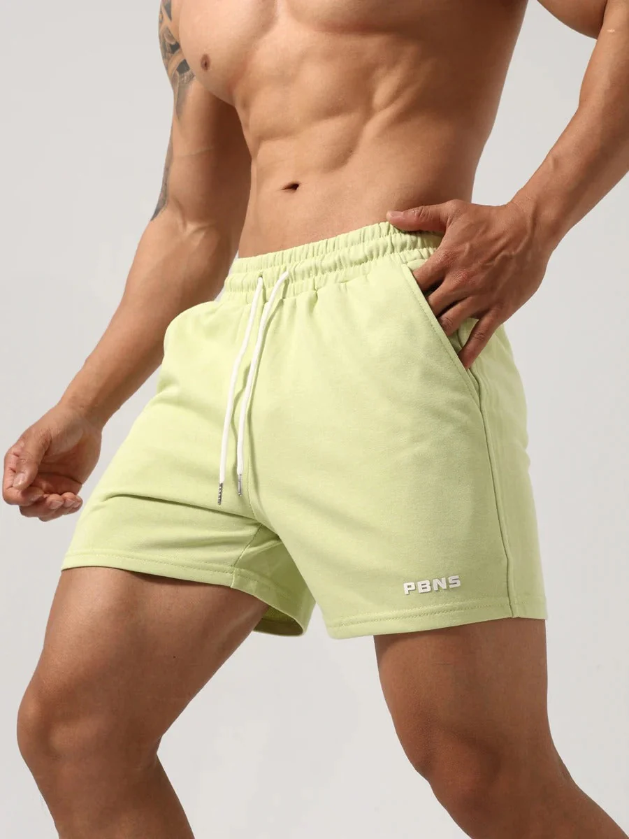 Herren Baumwolle Stretch Fitness Gym Shorts - Image 5