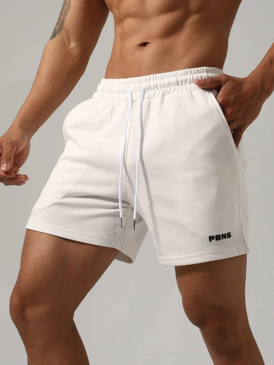 Herren Baumwolle Stretch Fitness Gym Shorts - Image 6
