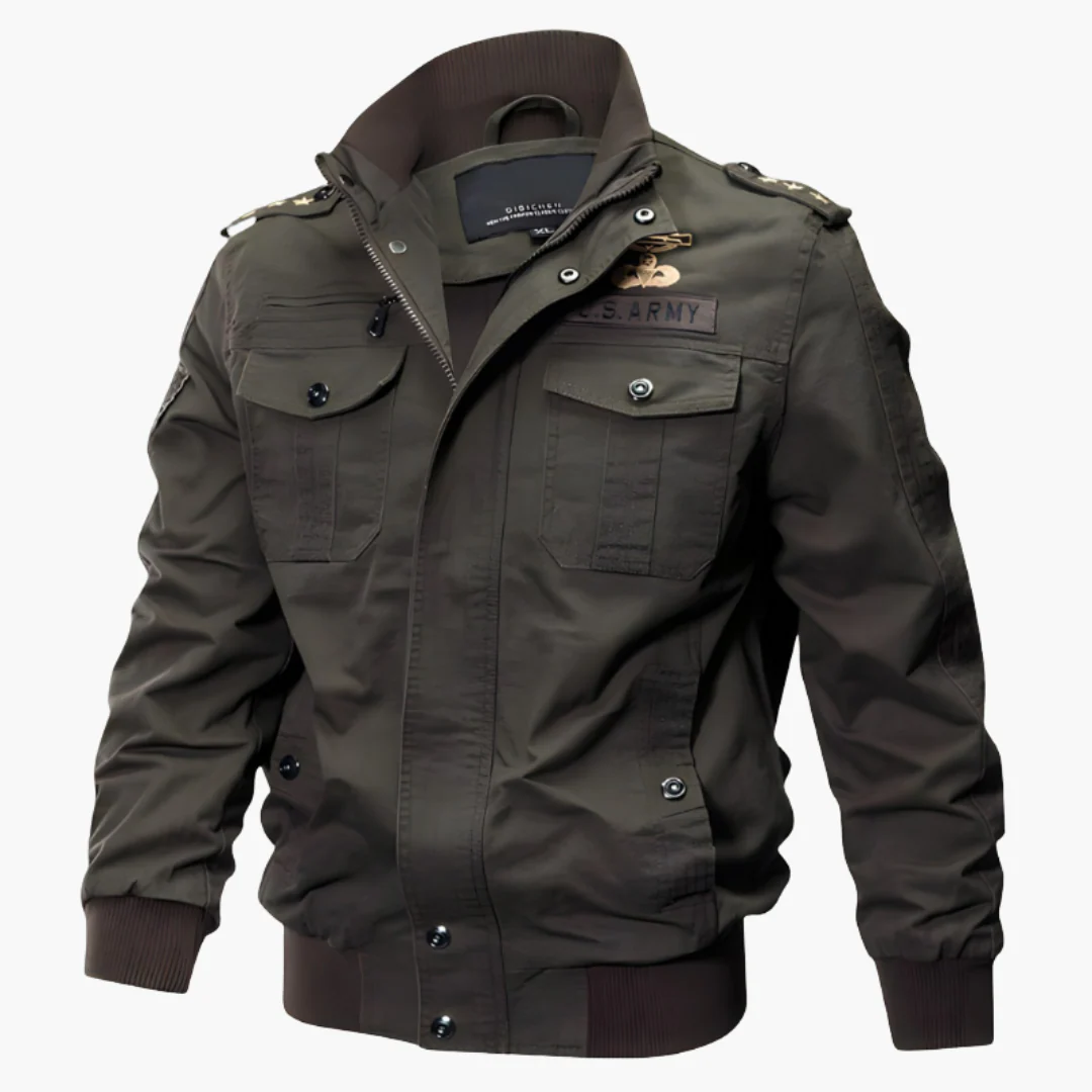 Herren Bomberjacke mit Reißverschluss und Klappentaschen - Image 3