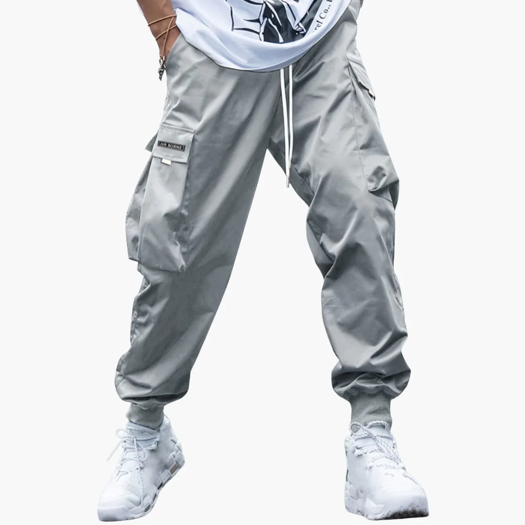 Herren-Cargo-Joggerhose mit Kordelzug und elastischen Bündchen