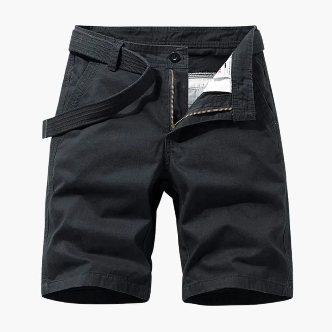 Herren-Cargo-Shorts aus Mischgewebe mit verstellbarem Gürtel und Taschen - Image 6